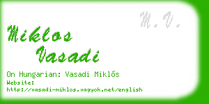 miklos vasadi business card